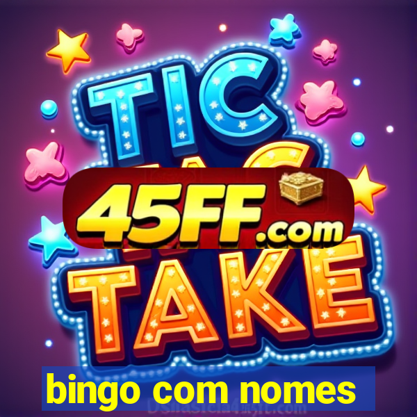 bingo com nomes